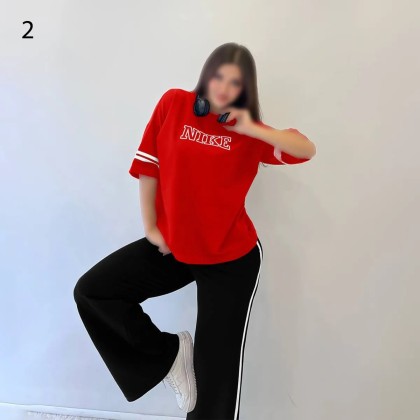 ست بلوز شلوار فوق بیگ سایز NIKE زنانه 2612