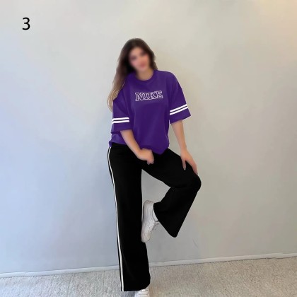 ست بلوز شلوار فوق بیگ سایز NIKE زنانه 2612