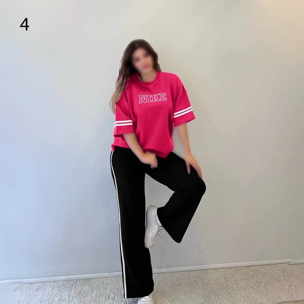 ست بلوز شلوار فوق بیگ سایز NIKE زنانه 2612