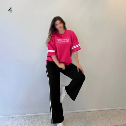 ست بلوز شلوار فوق بیگ سایز NIKE زنانه 2612