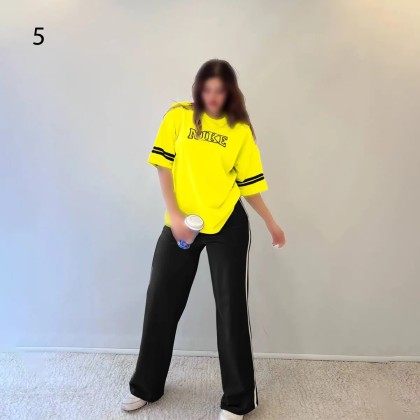 ست بلوز شلوار فوق بیگ سایز NIKE زنانه 2612