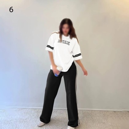 ست بلوز شلوار فوق بیگ سایز NIKE زنانه 2612