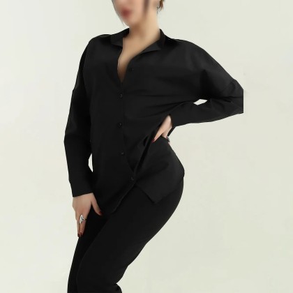 شومیز بیسیک مشکی زنانه 72506