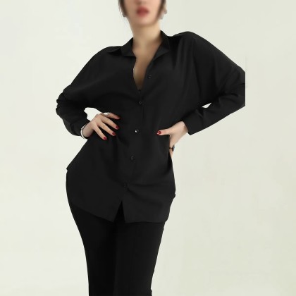 شومیز بیسیک مشکی زنانه 72506