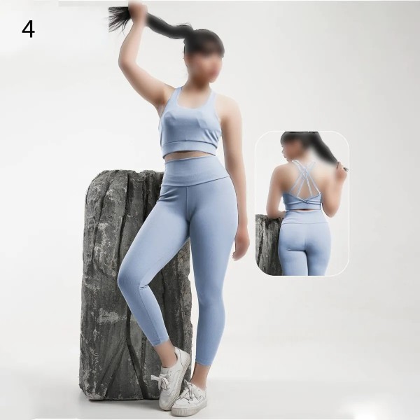 ست نیم تنه کاپدار لگ کمرگن ورزشی زنانه 5193