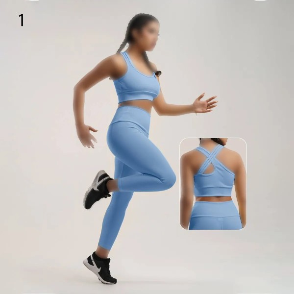 ست نیم تنه لگ کمرگن ورزشی زنانه 5095