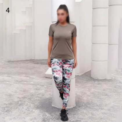 ست تیشرت لگ دیجیتال ورزشی زنانه 5899