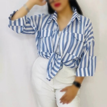 شومیز لنین راه راه زنانه دایانا 06508
