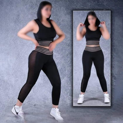 ست نیمتنه کلاهدار لگ کمر پهن زنانه 66484
