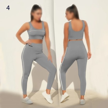 ست نیم تنه کاپ دار شلوار ورزشی زنانه 540