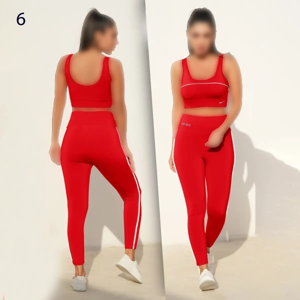 ست نیم تنه کاپ دار شلوار ورزشی زنانه 540
