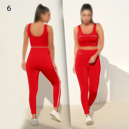 ست نیم تنه کاپ دار شلوار ورزشی زنانه 540