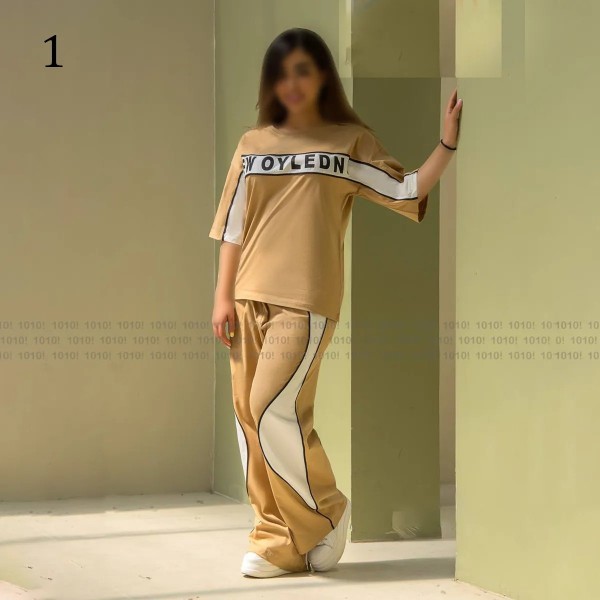 ست تیشرت شلوار زنانه 71643