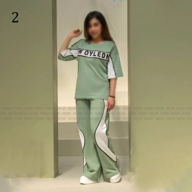 ست تیشرت شلوار زنانه 71643 2