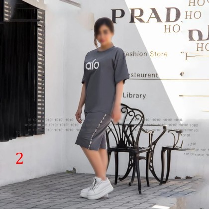 تیشرت شلوارک دمپا گشاد alo زنانه 87056