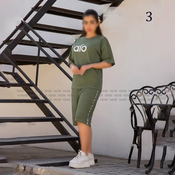 تیشرت شلوارک دمپا گشاد alo زنانه 87056