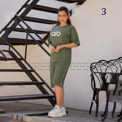 تیشرت شلوارک دمپا گشاد alo زنانه 87056