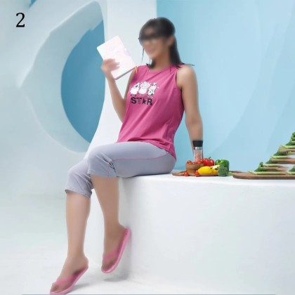 تاپ شلوارک راسته برمودا زنانه 91234