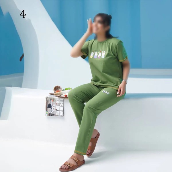 تیشرت شلوار راسته مینیمال زنانه 67410