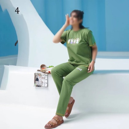 تیشرت شلوار راسته مینیمال زنانه 67410