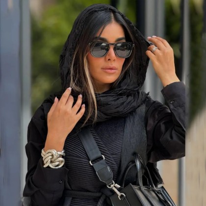 شال چروک دور ریش خنک زنانه 49436