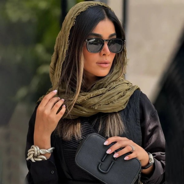 شال چروک دور ریش خنک زنانه 49436