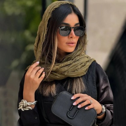شال چروک دور ریش خنک زنانه 49436