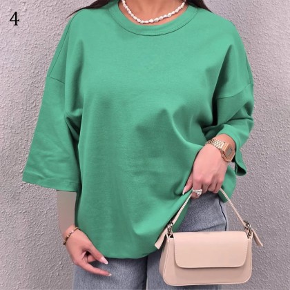 تیشرت باکسی ساده زنانه 88525