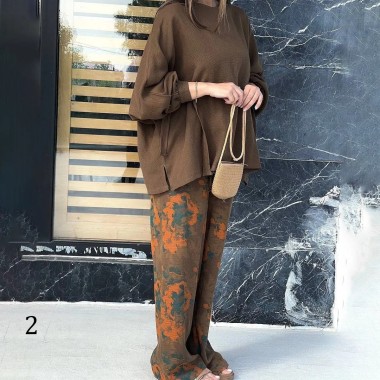 ست شومیز شلوار زنانه 65678 2