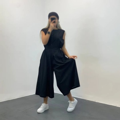 سرهمی شلواری لنین زنانه 95472