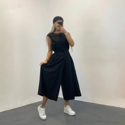 سرهمی شلواری لنین زنانه 95472
