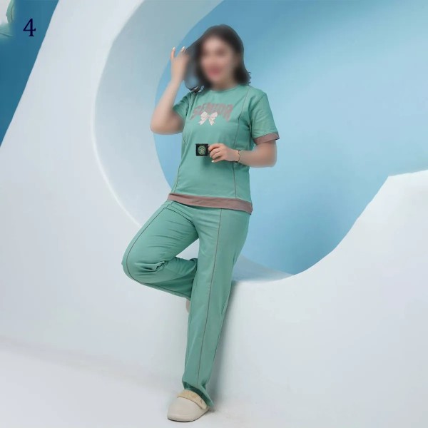 تیشرت شلوار راسته مینیمال زنانه 12344