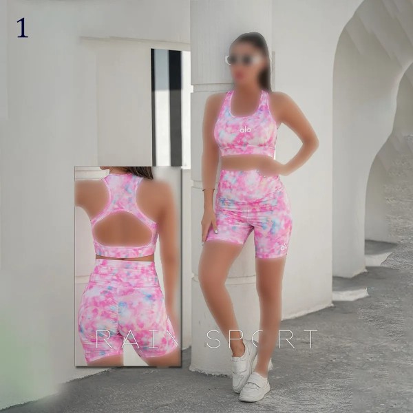 ست نیم تنه شورتک پشت کش دار  (کاپدار) زنانه 4141