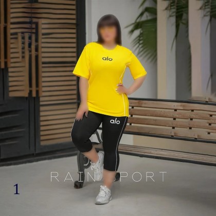 ست تیشرت شلوارک سایز بزرگ زنانه 4131
