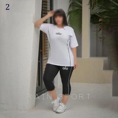ست تیشرت شلوارک سایز بزرگ زنانه 4131 2