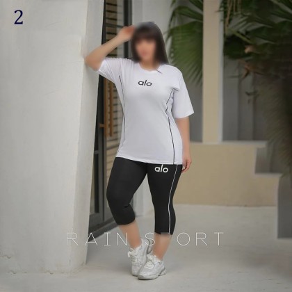 ست تیشرت شلوارک سایز بزرگ زنانه 4131