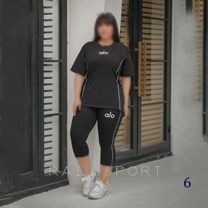 ست تیشرت شلوارک سایز بزرگ زنانه 4131