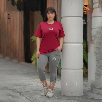 ست تیشرت شلوارک سایز بزرگ زنانه 4128