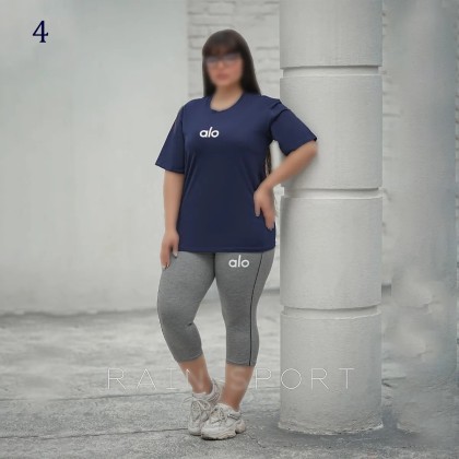 ست تیشرت شلوارک سایز بزرگ زنانه 4128