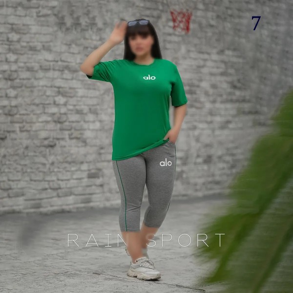 ست تیشرت شلوارک سایز بزرگ زنانه 4128