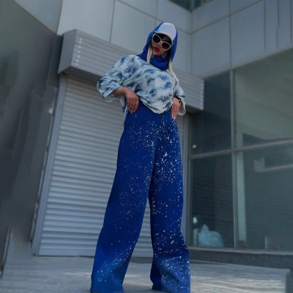 ست تیشرت شرت شلوار زنانه 44454