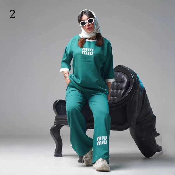 ست تیشرت و شلوار زنانه 59186