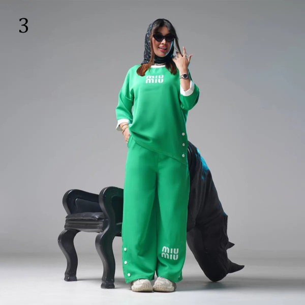 ست تیشرت و شلوار زنانه 59186