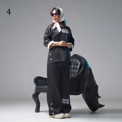 ست تیشرت و شلوار زنانه 59186