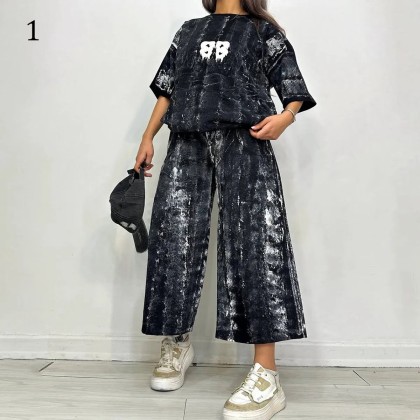 ست تیشرت شلوارک ایربراش BALENCIAGA زنانه 28328