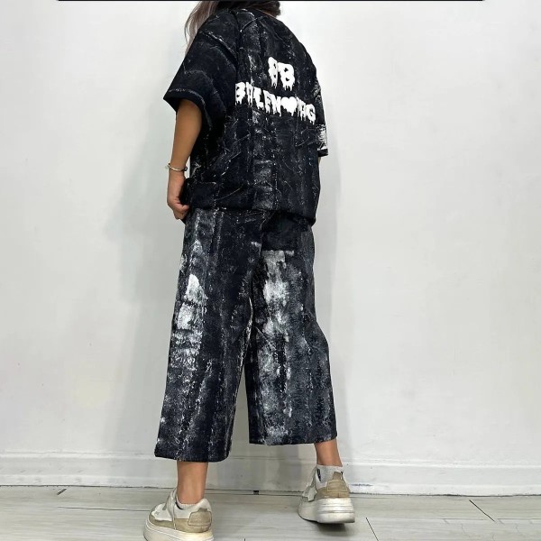 ست تیشرت شلوارک ایربراش BALENCIAGA زنانه 28328
