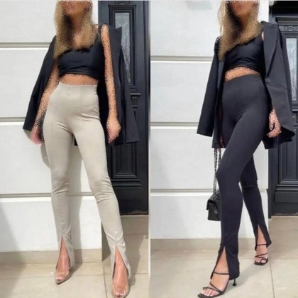 لگ کبریتی زنانه جلو چاک دار 40051
